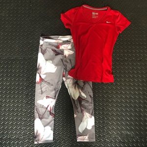Fabletics Powerlite Leggings & Nike Workout Top